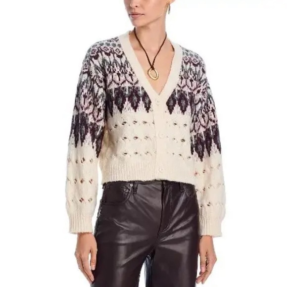 Steve Madden Irisa Cardigan V-Neck Casual Wool Travel Size Large NWT - Picture 1 of 12